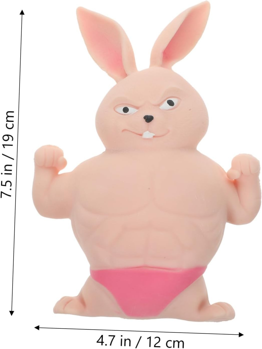 Funny Muscle Rabbit Squishy Fidget Stress Relief Stretch Toy