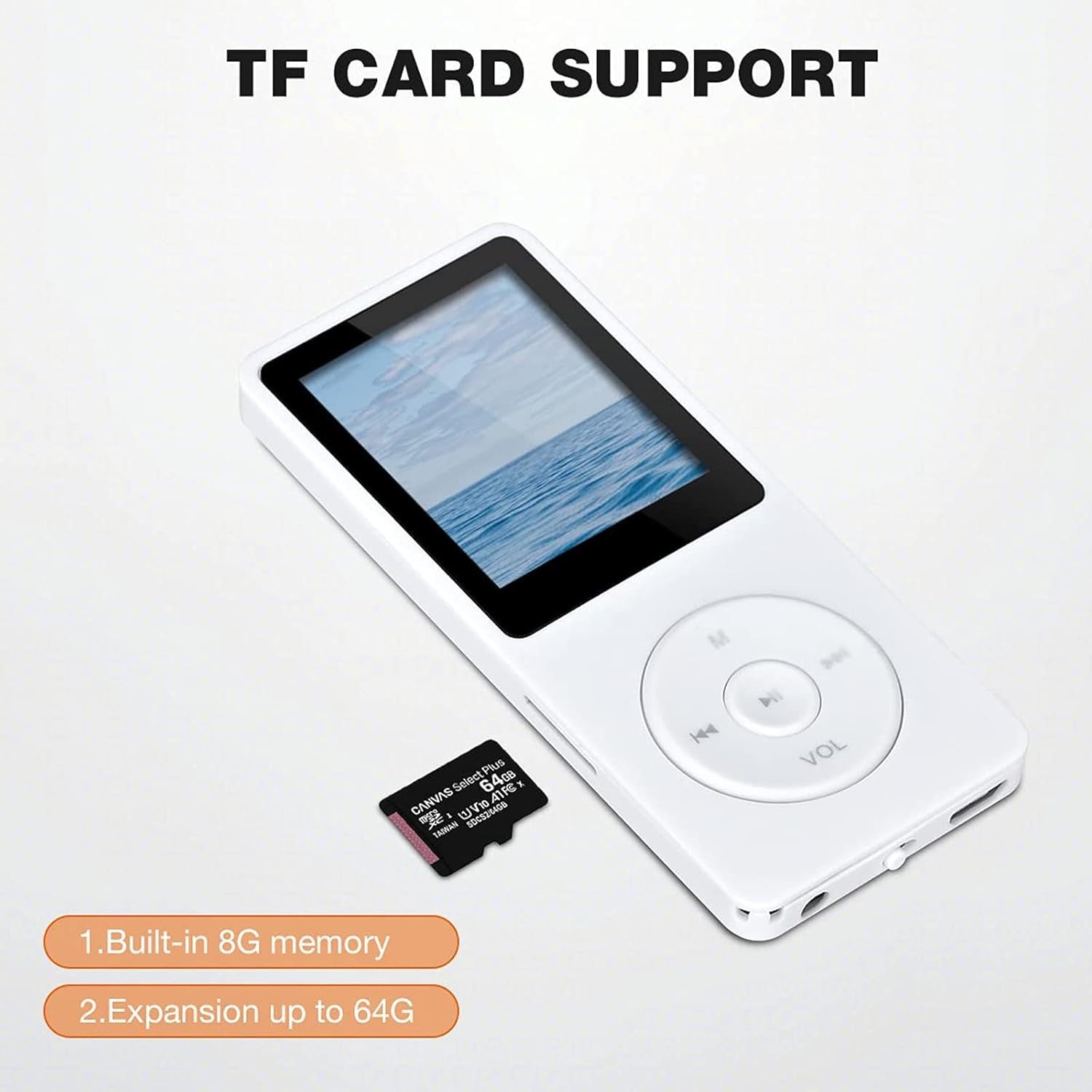 8GB MP3/MP4 Digital Music Player Portable FM Radio & Voice Recorder