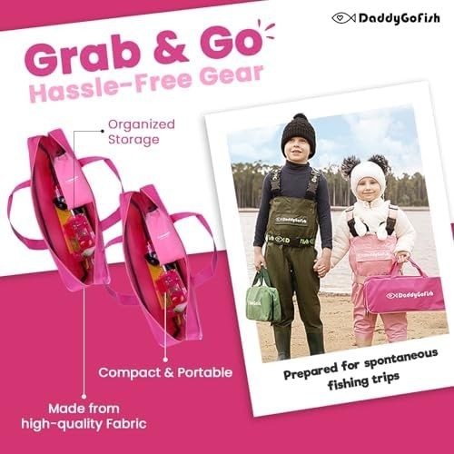 All-in-One Kids Fishing Set 4-5ft Rod Reel Combo with Gear & Accessories