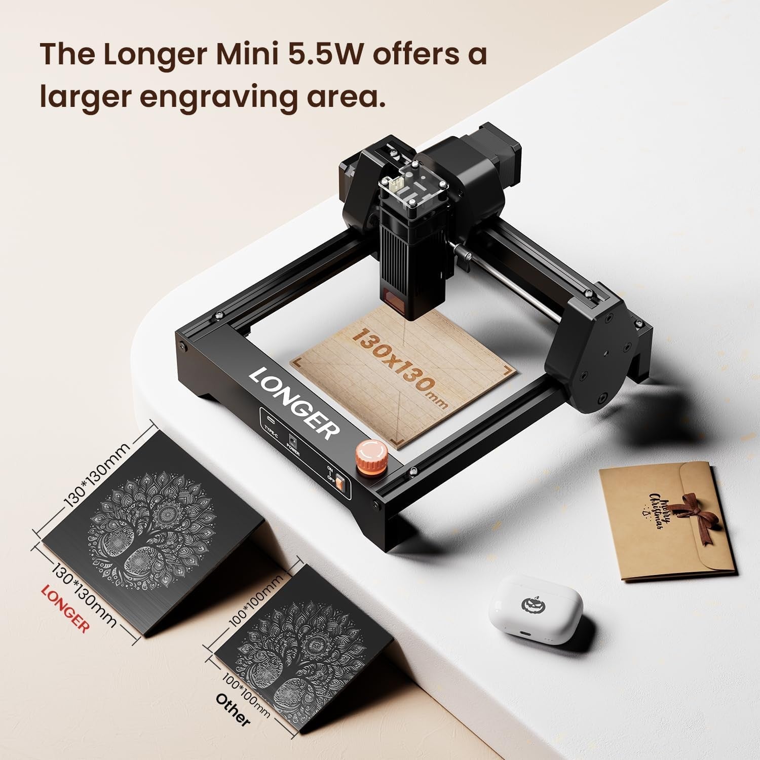 Mini Laser Engraver CNC 5.5W High Speed Wood Acrylic Metal Cutting Machine