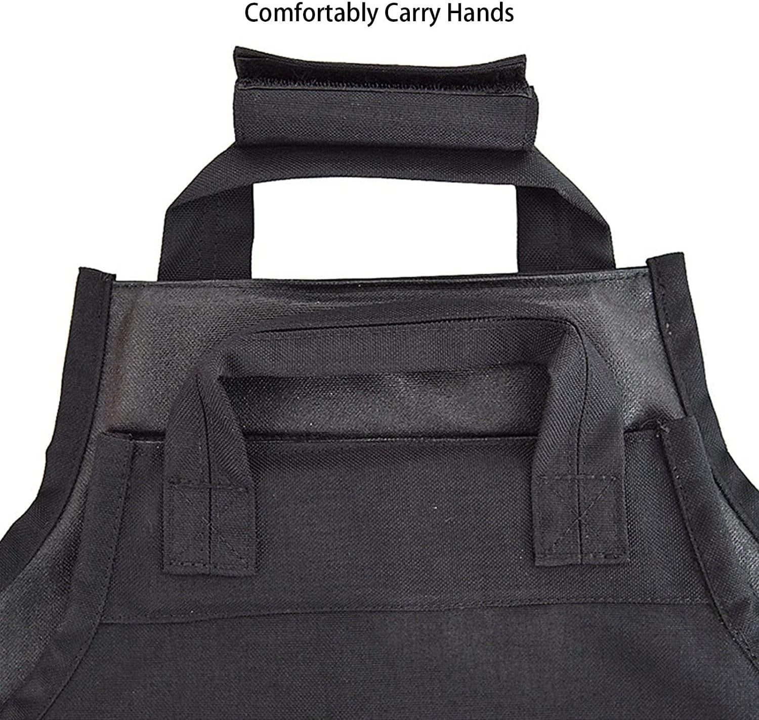 Heavy Duty Oxford Cloth Log Holder Bag with Handles – Large 58x18x18 cm Kindling