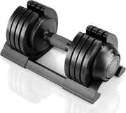 24kg Adjustable Dumbbell Single 5-in-1 Quick Change Non-Slip Home Gym