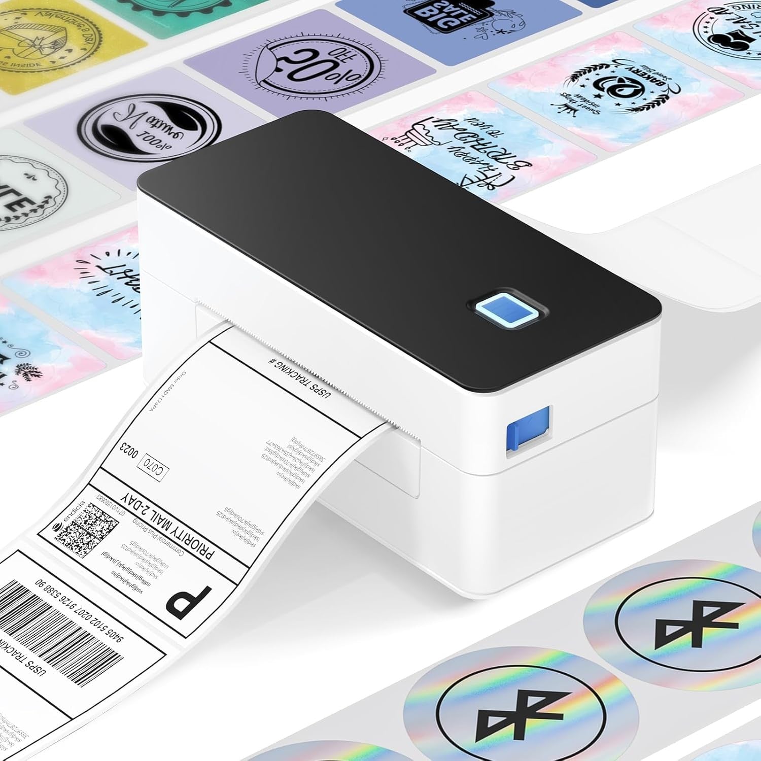 Bluetooth Shipping Printer 4x6 Thermal Wireless USB