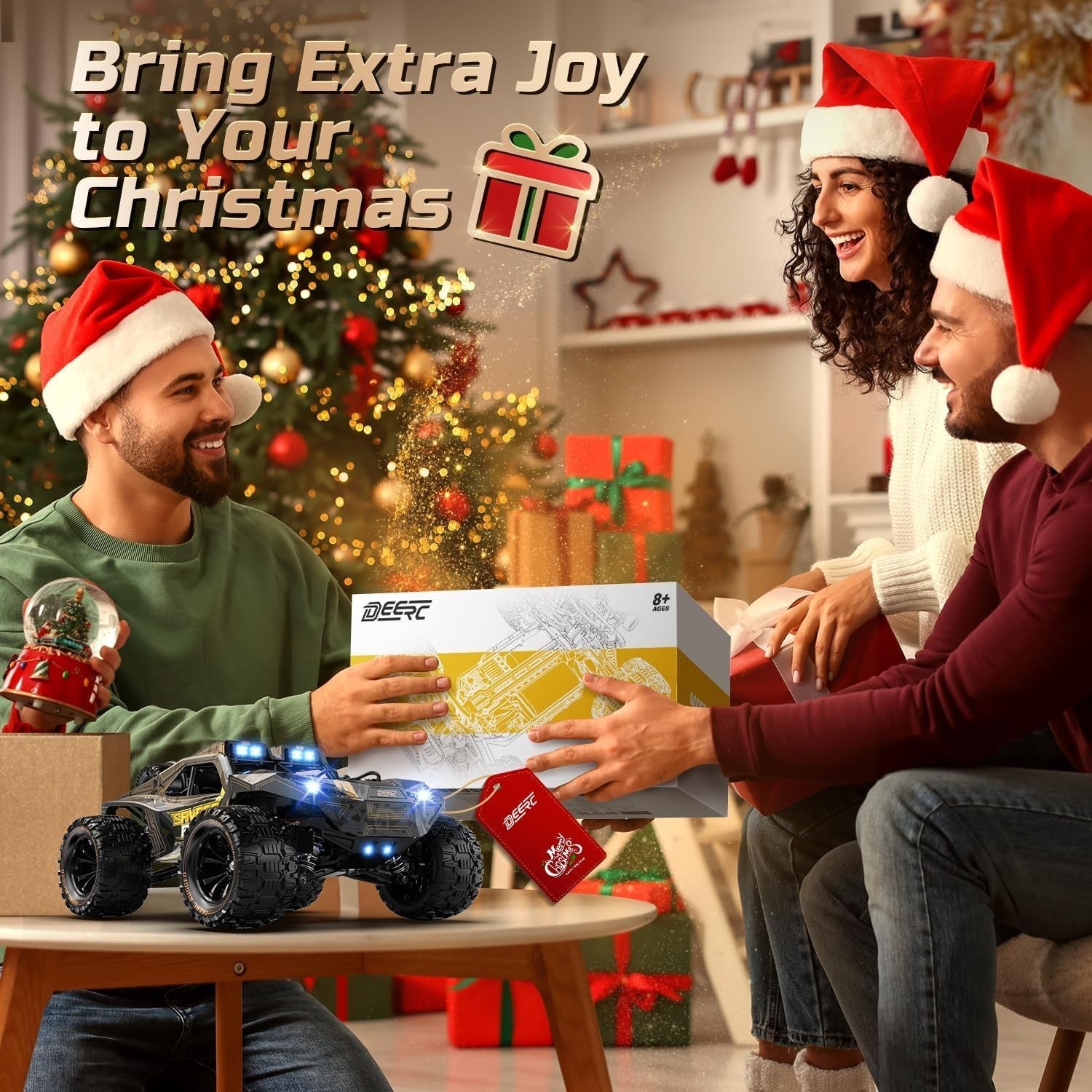 1:14 High-Speed 4x4 RC Monster Truck 40KPH Off-Road Car with LED Lights