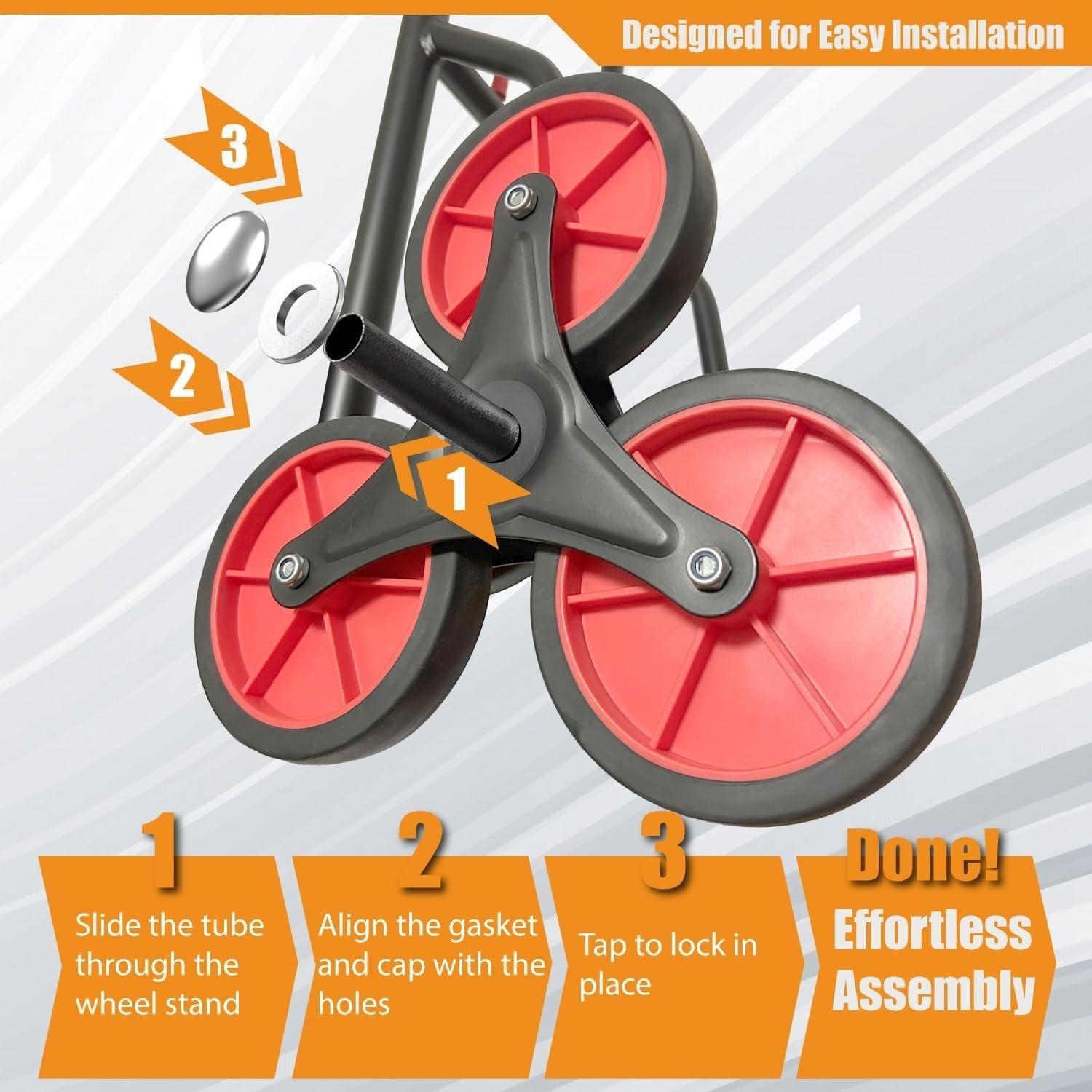 Stair Climbing Hand Truck 150kg Foldable 6 Wheel Heavy Duty Sack Trolley