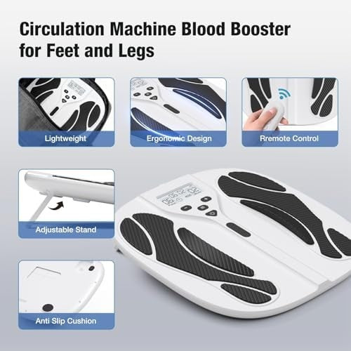Electric TENS EMS Foot & Leg Circulation Machine Pain Relief Therapy
