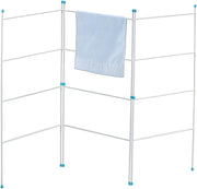 3 Fold Clothes Airer Indoor Outdoor Space Saving Laundry Drying Rack Aluminium