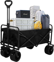 150kg Festival Folding Trolley Cart w/ Table Top All-Terrain Beach Camping Wagon