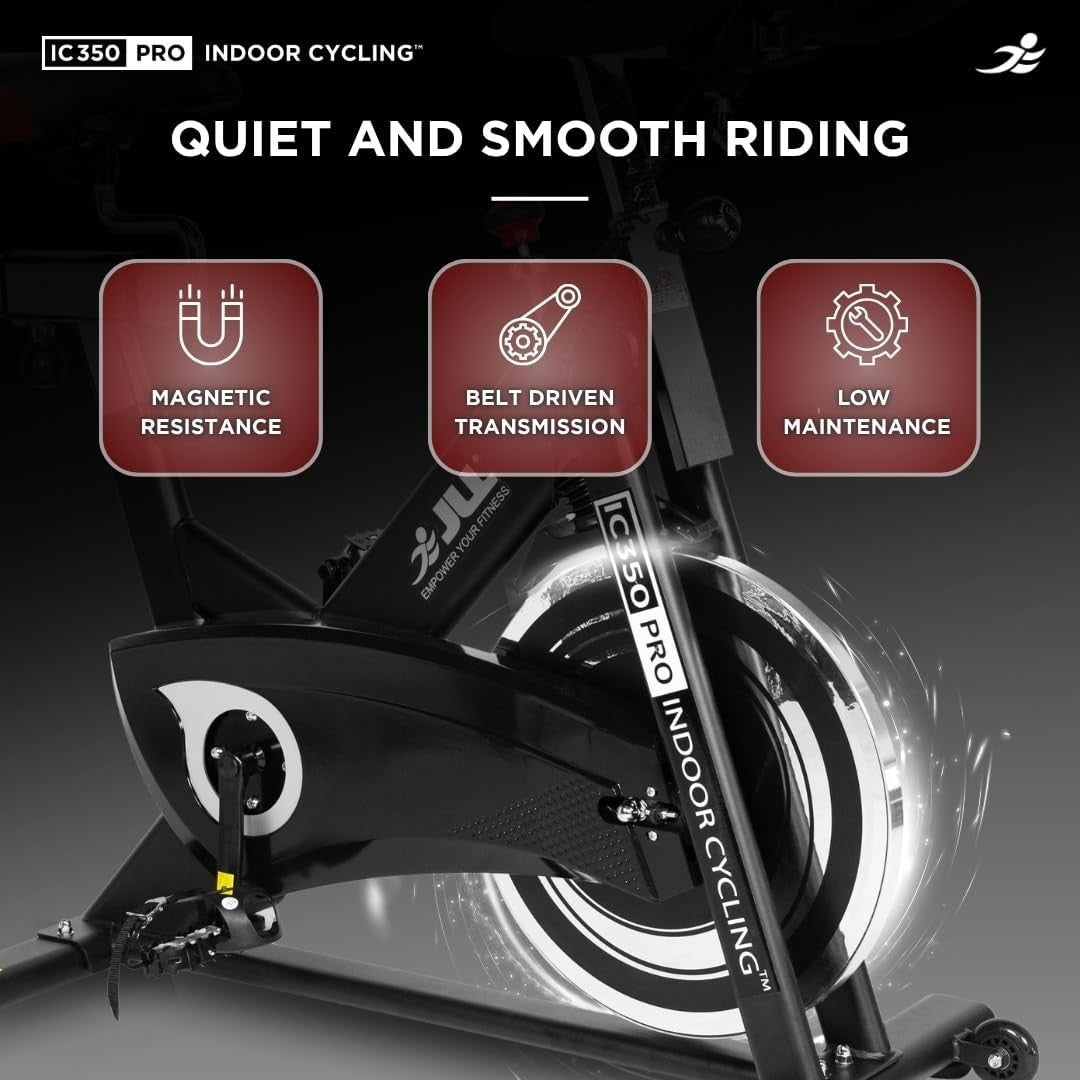Magnetic Indoor Exercise Bike w/ Advanced Flywheel, LCD Monitor & 125kg Cap