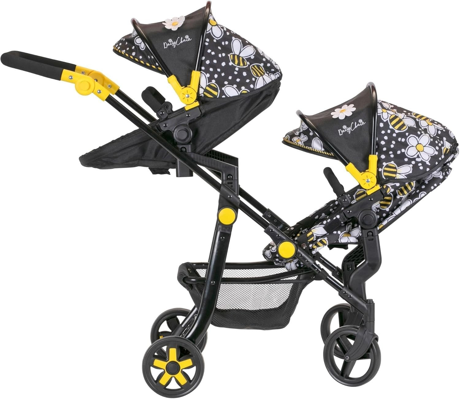 Extra Large Double Dolls Pram Adjustable Handle 95cm, Ages 7–13+