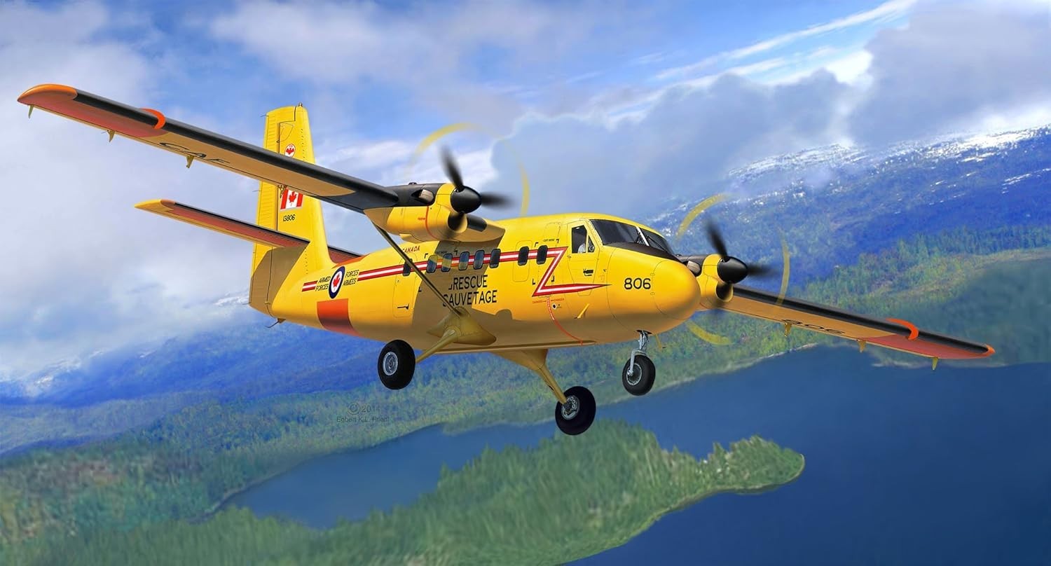 DHC-6 Twin Otter 1:72 Aircraft Model Kit – 95 Parts Unpainted Build Set