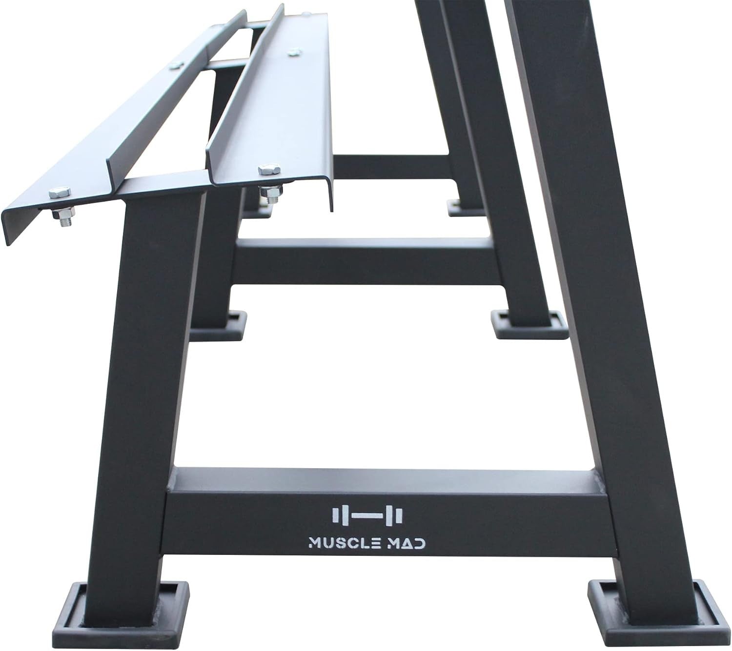 Heavy Duty 2 Tier Dumbbell Rack 900kg Capacity Home Gym Storage