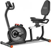 Recumbent Exercise Bike Magnetic 16 Level Bluetooth LCD Heavy Duty Home Fitness