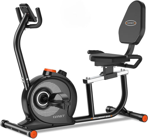 Recumbent Exercise Bike Magnetic 16 Level Bluetooth LCD Heavy Duty Home Fitness