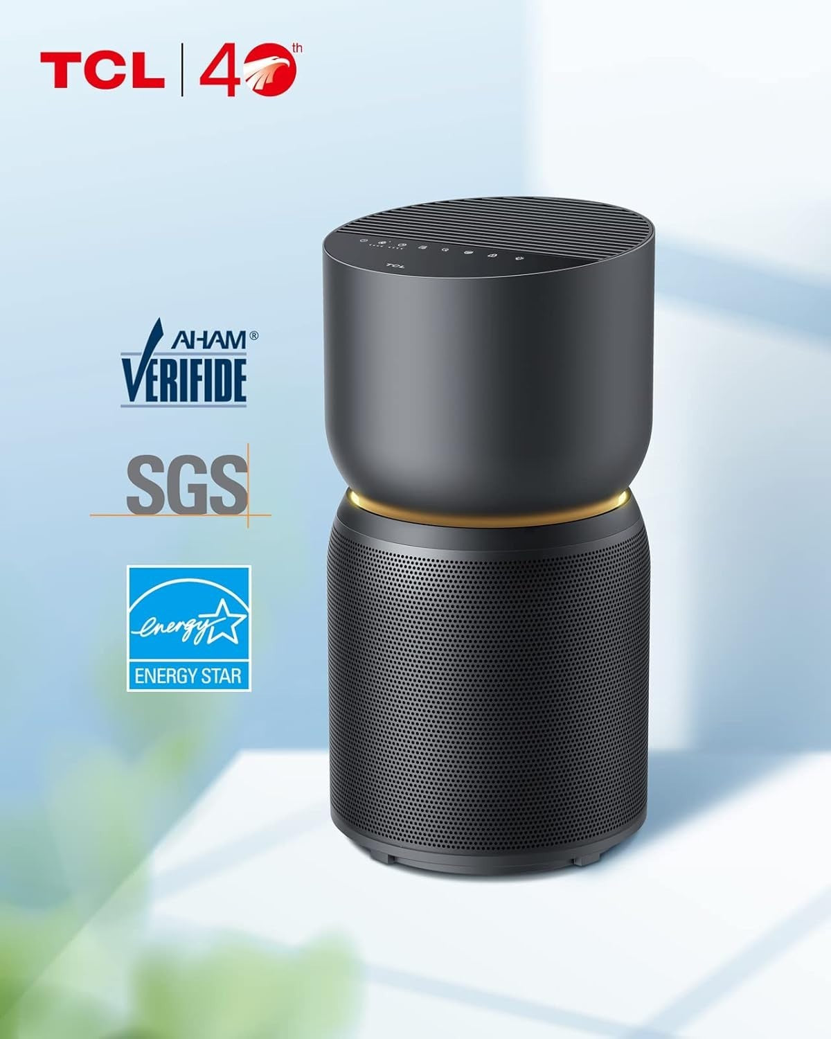 Smart Air Purifier True HEPA H13 5-Stage Filtration Ultra Quiet Tower