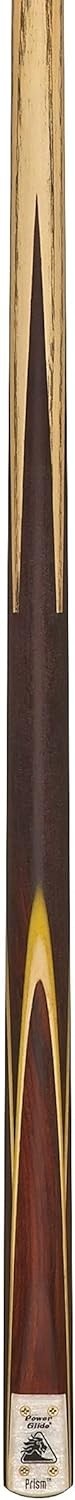 57" 2 Piece Ash Pool Snooker Cue 9.5mm Tip Rosewood Splice Brass Joint