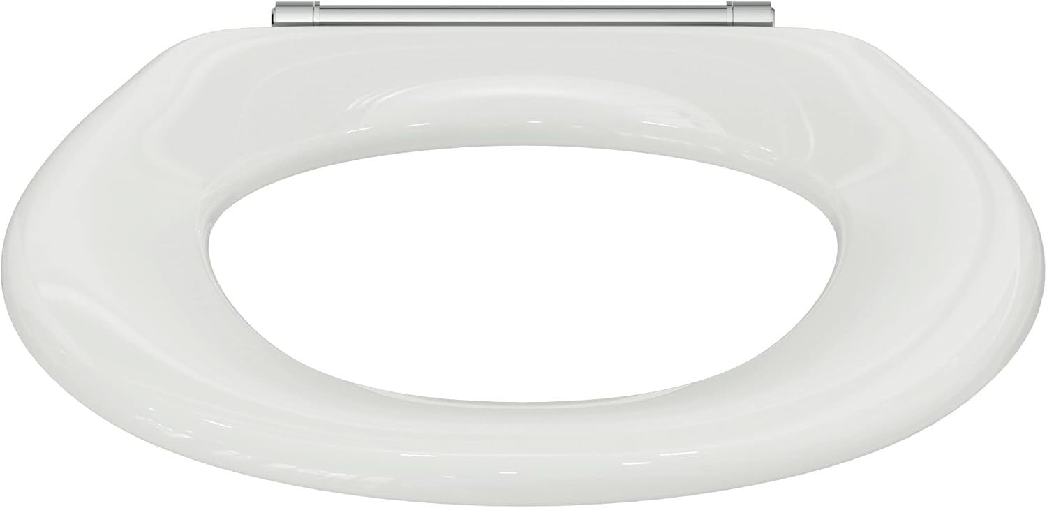 Connect Freedom Toilet Seat Ring White Duroplast Stainless Steel Rod Hinge
