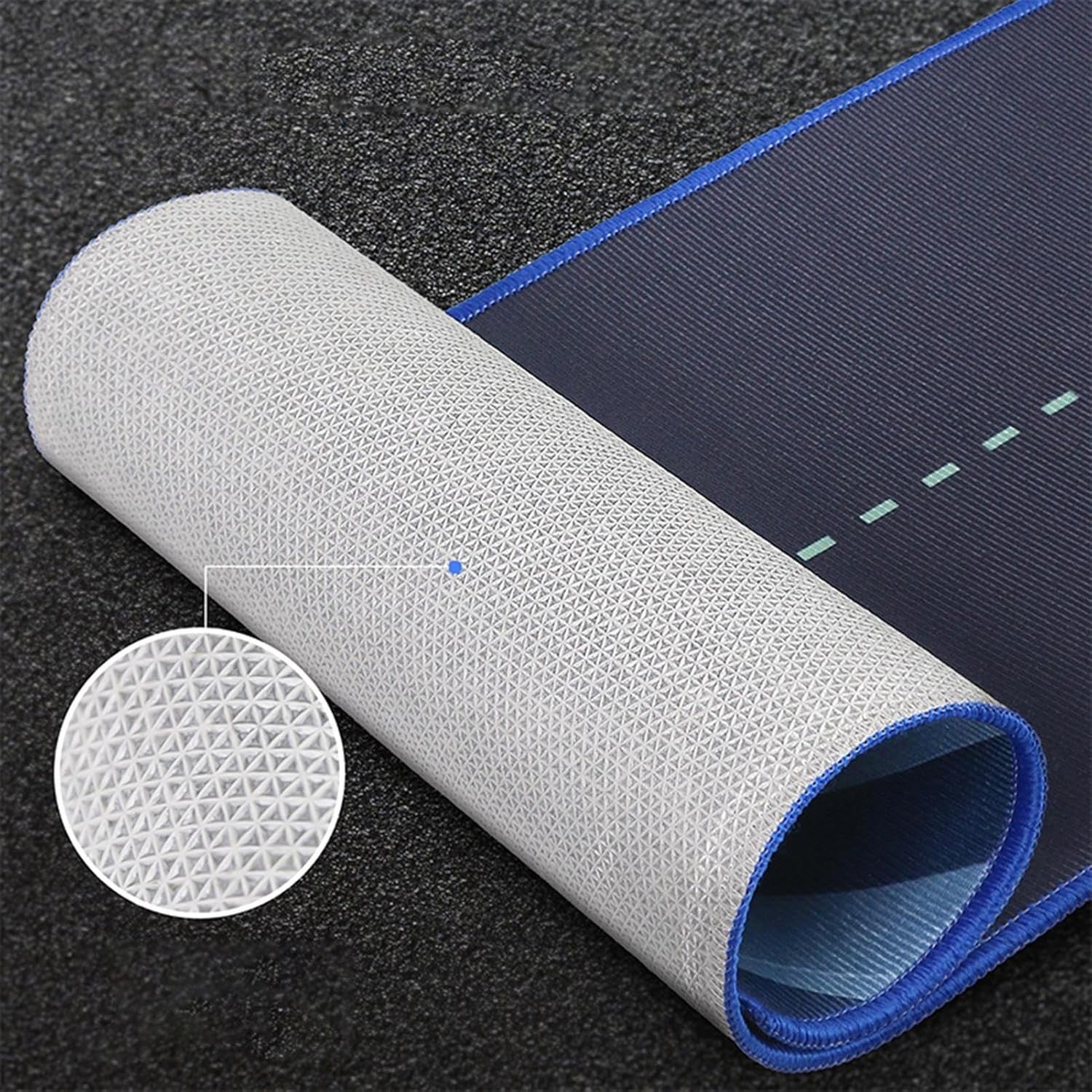 Indoor Golf Putting Mat Trainer Alignment Lines Ball Return Practice Green