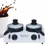 Dual Pot Chocolate Melting Machine Electric Warmer Adjustable Temp