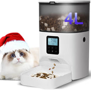 4L Automatic Pet Feeder Timed Food Dispenser 8 Meals Voice Recorder