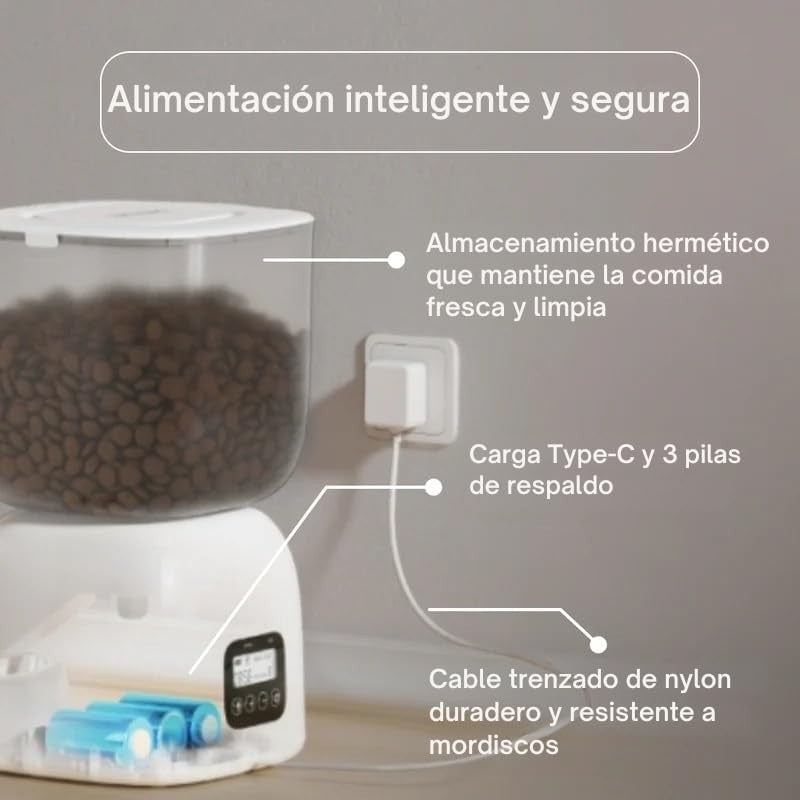 WiFi Smart Pet Feeder 3L Automatic Cat Dog Food Dispenser App Control