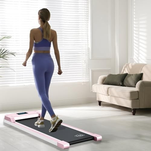 Under Desk Walking Treadmill LED Display Adjustable Speed Home Office