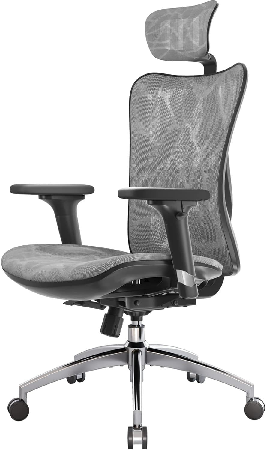 Ergonomic Office Chair Mesh Back Swivel Adjustable Arms Lumbar Support 330lb Max