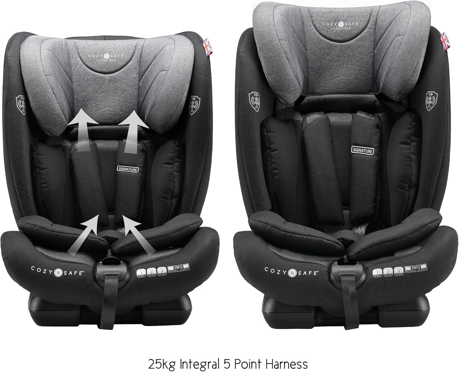 ISOFIX Child Car Seat Group 1 2 3 9–36kg 25kg Harness Toddler Seat