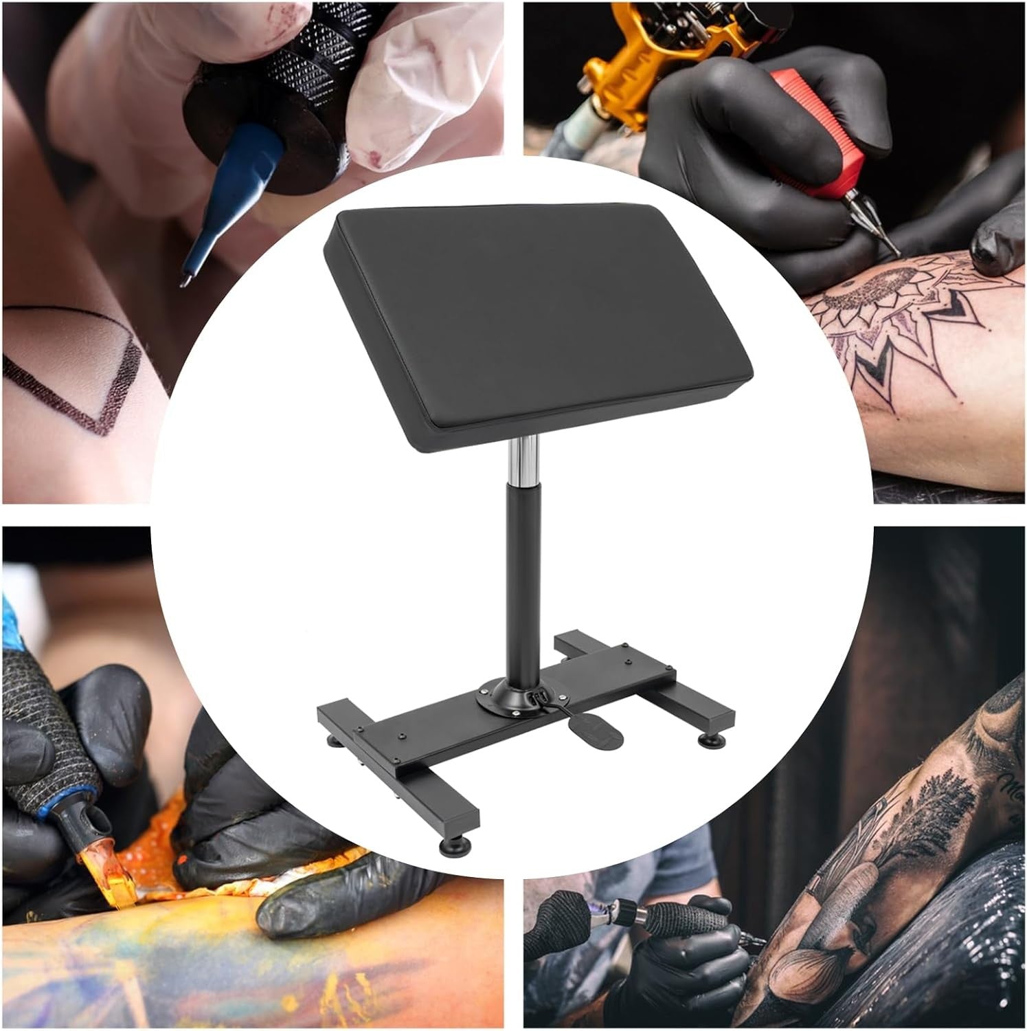 Hydraulic Lifting Tattoo Armrest Stand - Adjustable Height & 0-180° Angle & Max.