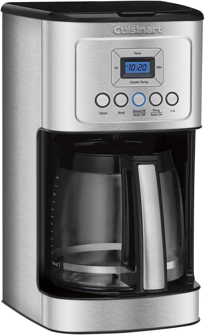 14 Cup Programmable Coffee Maker Drip Machine Stainless Steel Large Capacity