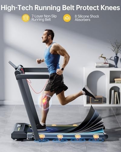 12% Incline 4in1 Folding Treadmill 16kmh Under Desk Walking Pad 130kg LED APP