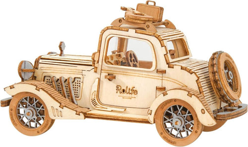 3D Wooden Car Puzzle Kit for Adults – 164pcs DIY Model, Great Gift Decor