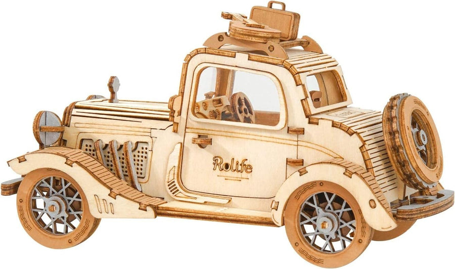 3D Wooden Car Puzzle Kit for Adults – 164pcs DIY Model, Great Gift Decor
