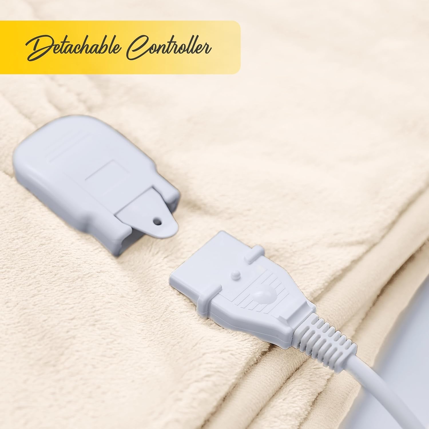 Electric Heated Throw Blanket Single 6 Heat Timer Washable 130x160cm