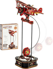 Mechanical 3D Wooden Puzzle Swing Ornament – DIY Model, No Batteries