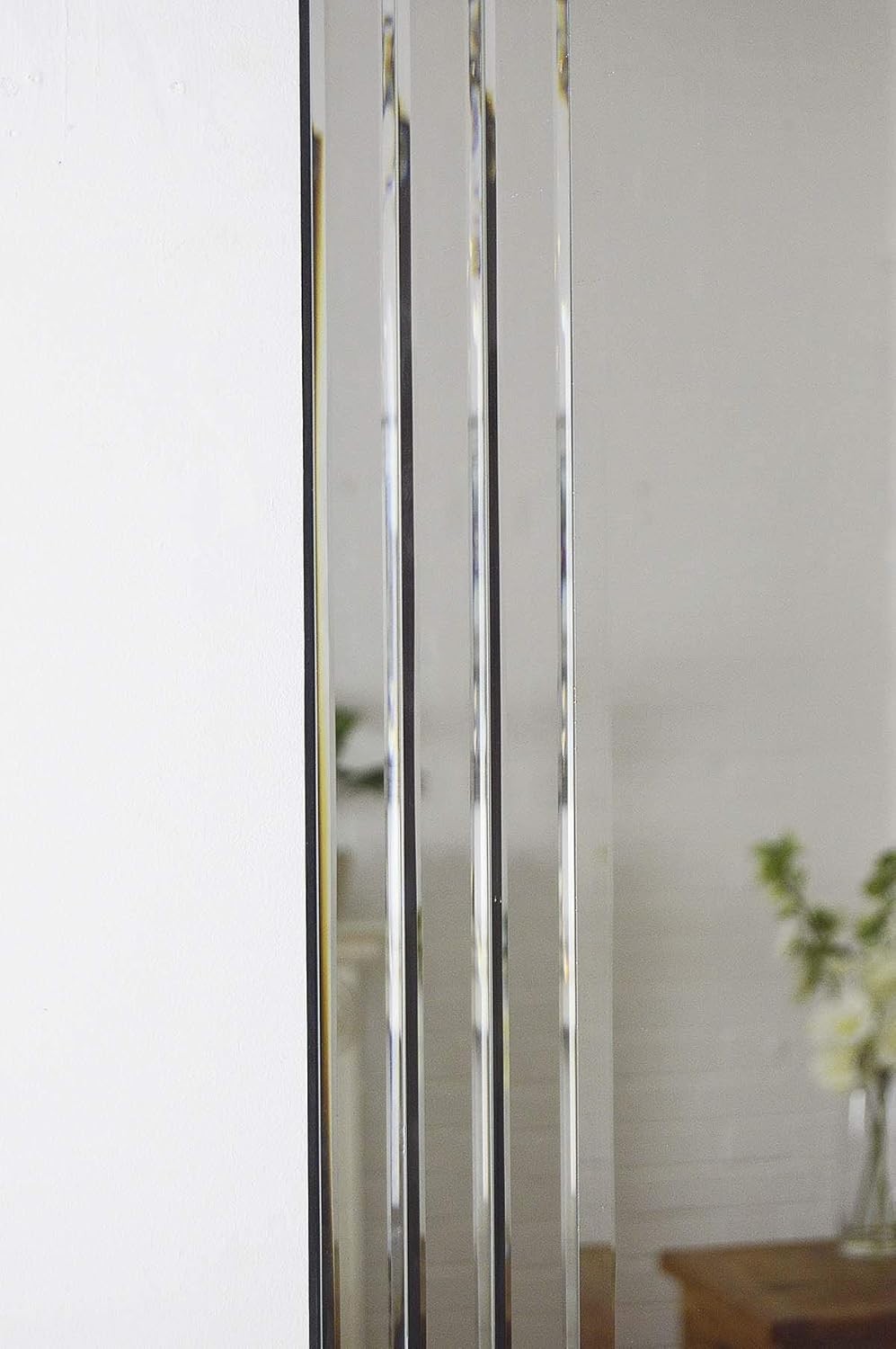 Silver Bevelled Wall Mirror 70x100cm – Modern Venetian for Living Rooms