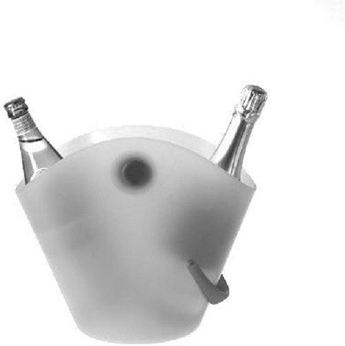 Designer Wine Cooler Ice Bucket Modern Sculpted Drinks Chiller Tabletop