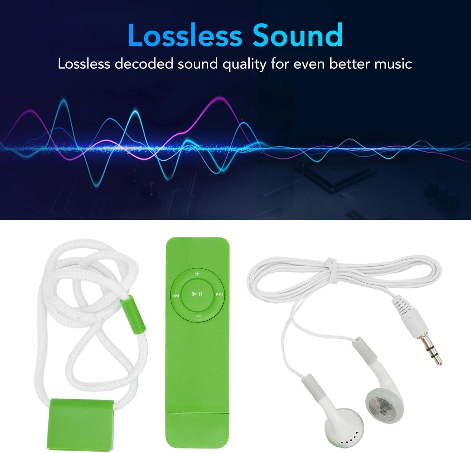 64GB MP3 Player Mini Music Player Lossless Sound Long Battery
