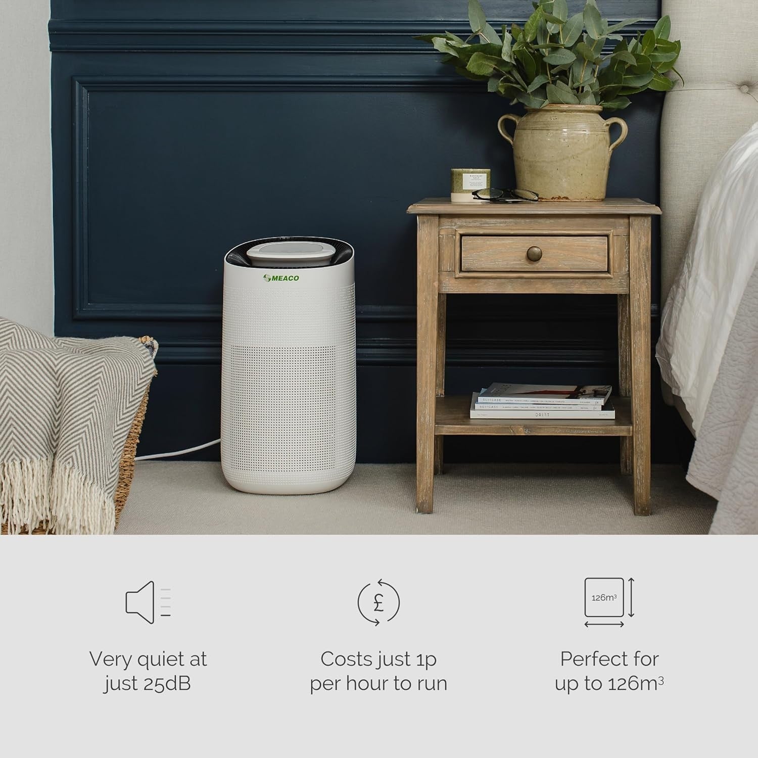 Smart WiFi Air Purifier HEPA Large Room Allergy Dust Smoke Control