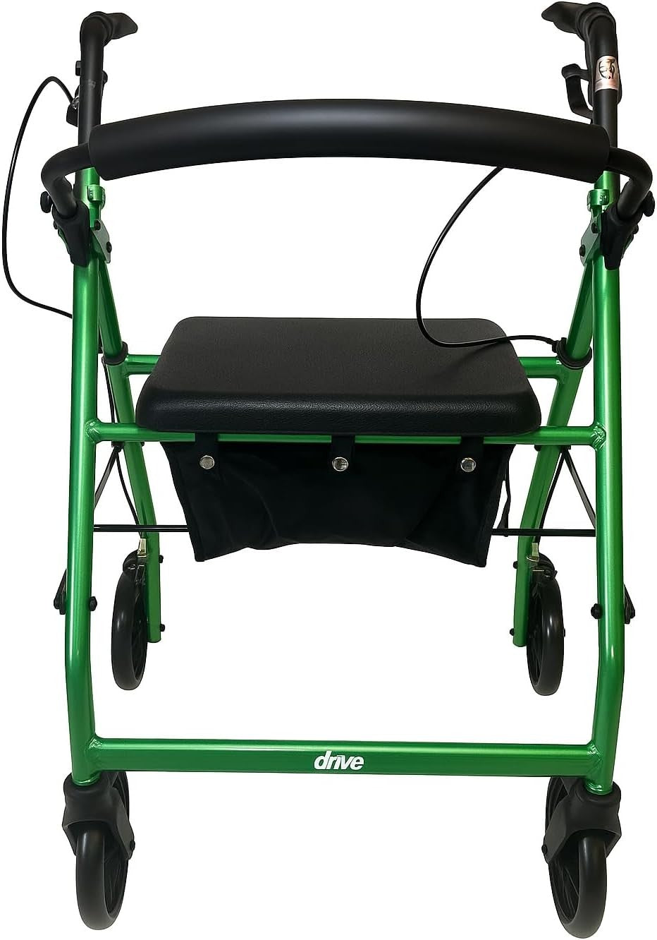 Lightweight Rollator Walker with Seat 4 Wheel Height Adjustable Indoor Outdoor