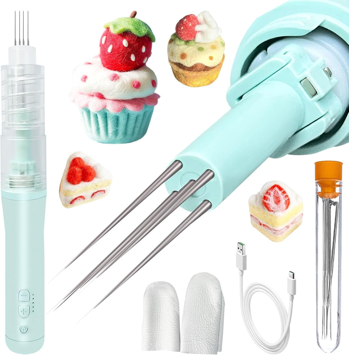 Electric Needle Felting Machine 5 Speed Multi Needle Wool Craft Tool