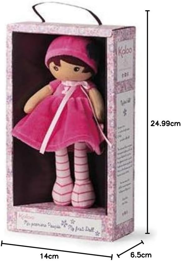 25cm Soft Fabric Baby Doll Pink Outfit Cuddly First Doll Machine Washable