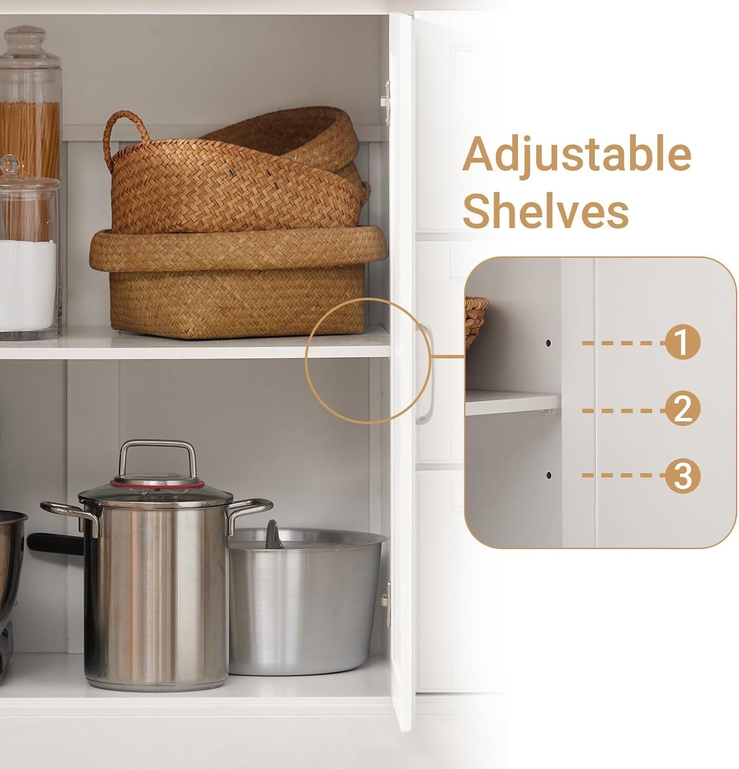 Extendable Kitchen Island on Wheels Stainless Steel Worktop Storage Cart