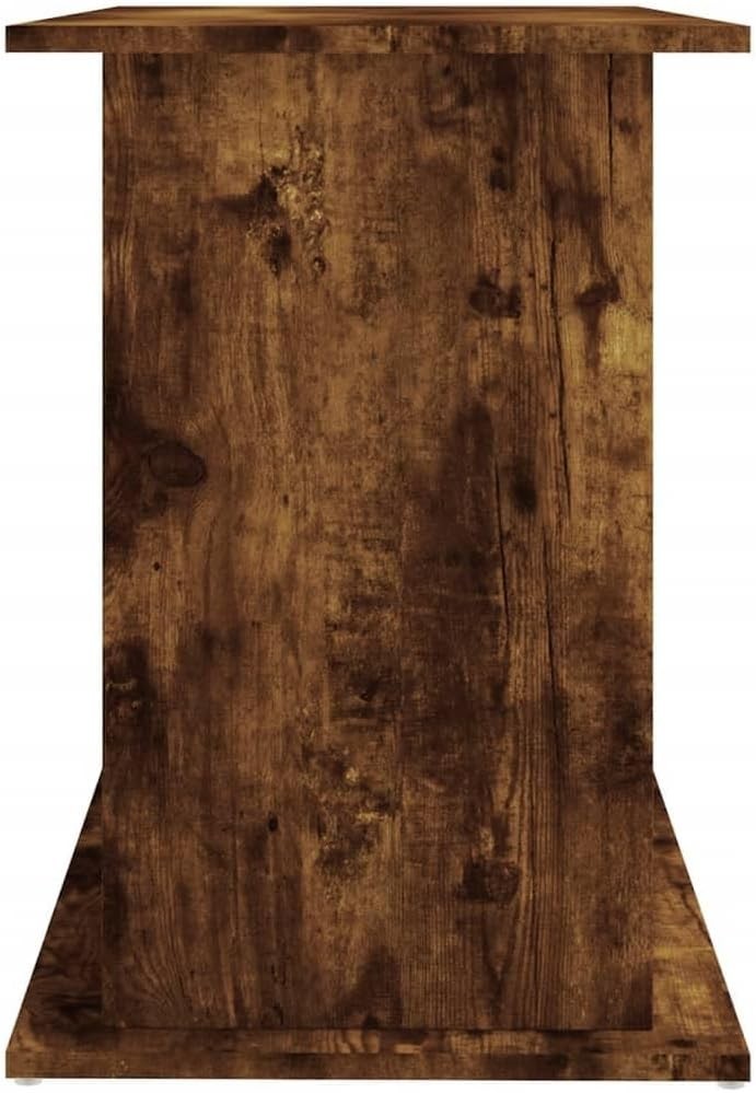 Smoked Oak Fish Tank Stand with Storage Cabinet – Rustic & Durable 81cm