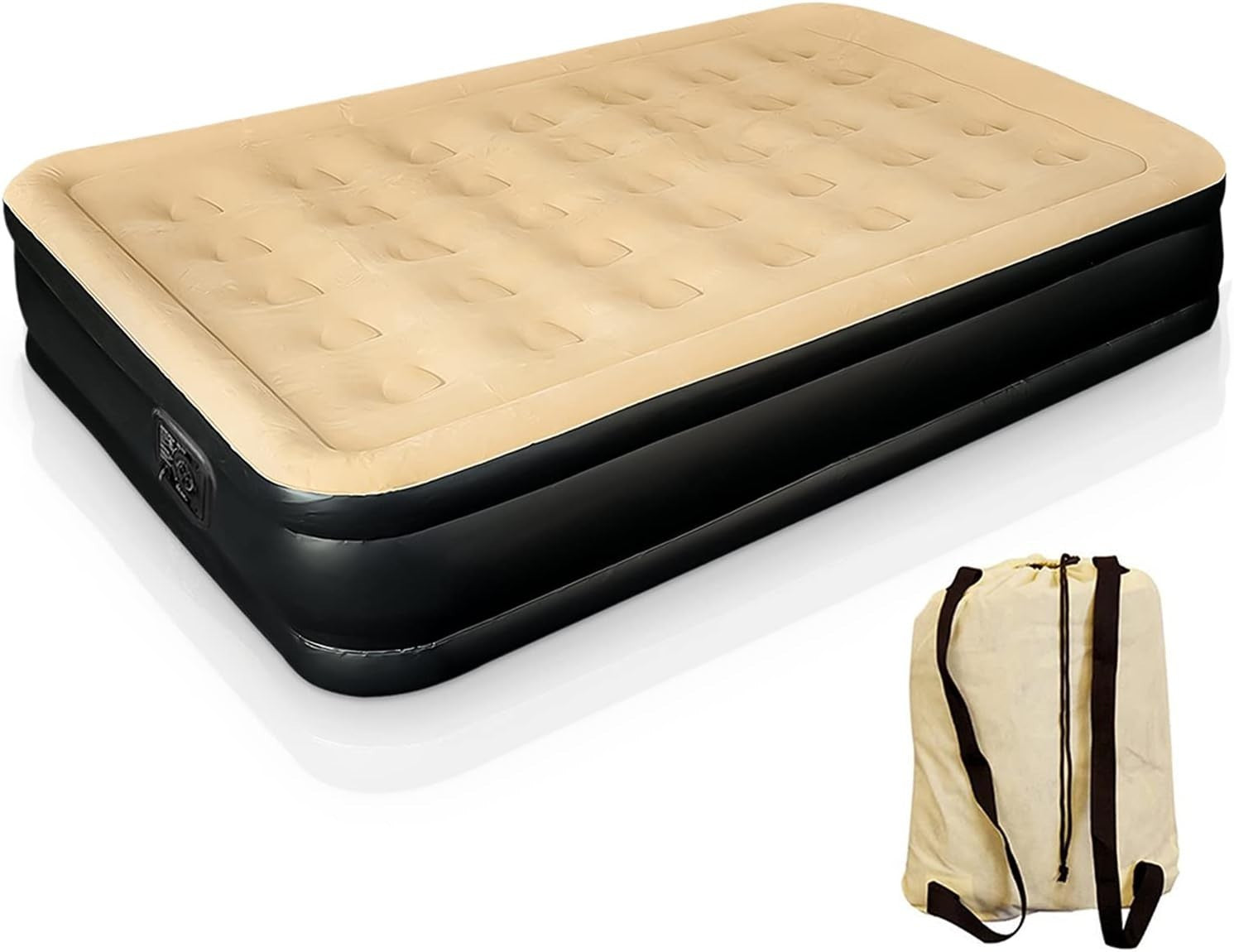 High Raised Inflatable Air Mattress with Built-In Electric Pump – Quick Inflate