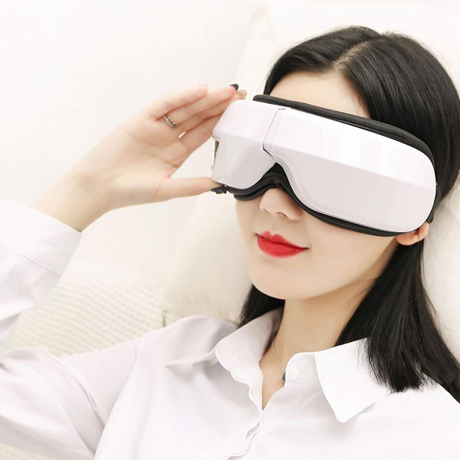 Electric Eye Massager Heat Vibration Air Compression Music Rechargeable