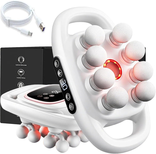 Deep Tissue Multi-Head Body Massager 30 Levels 9 Modes Full Body Relief Device