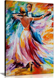 Elegant Ballroom Dance Canvas Wall Art Print Living Room Bedroom Decor 30x20
