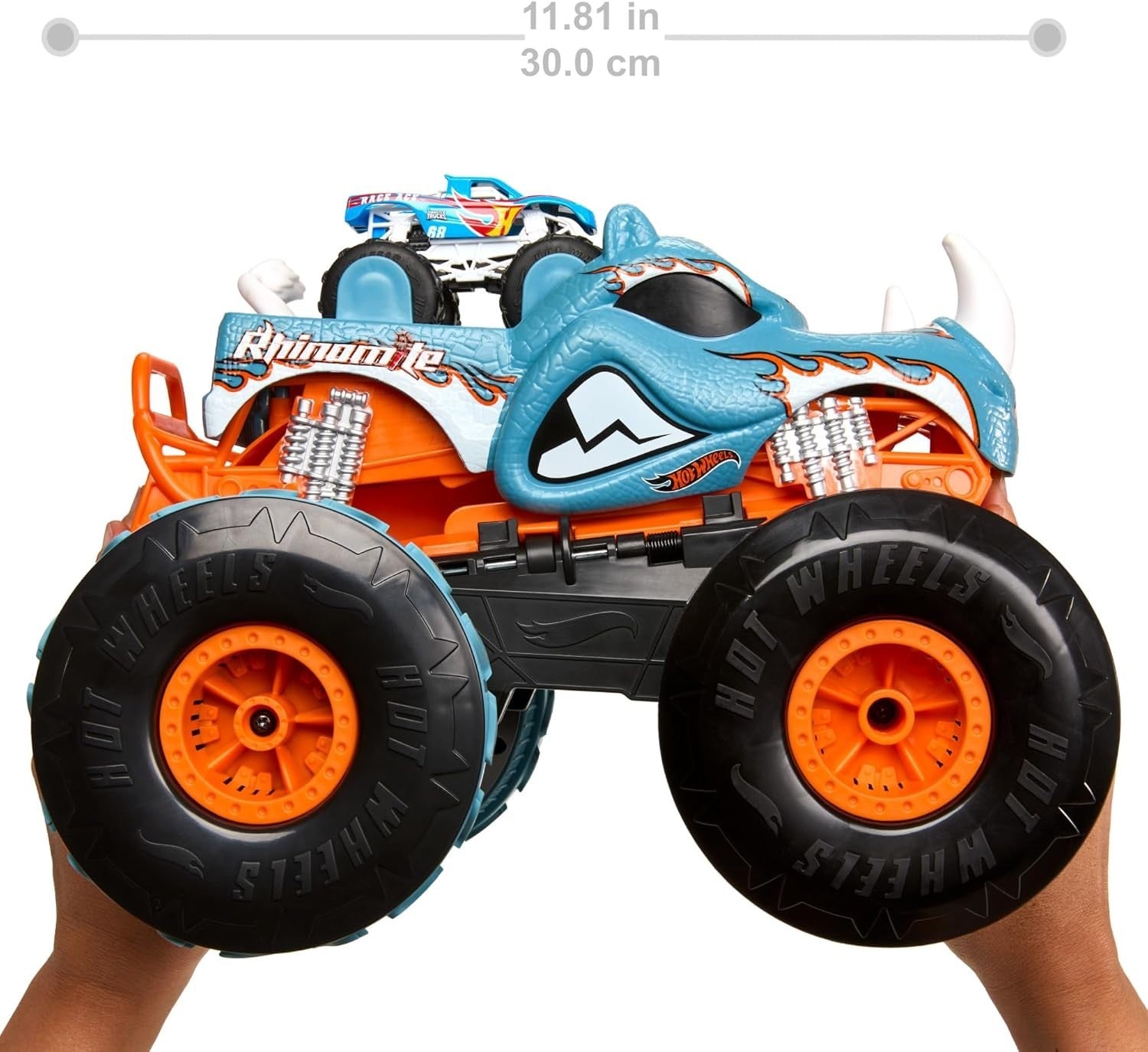Transforming Monster RC Truck 1:12 – Launcher Mode w/ Mini Car, 360° Stunts
