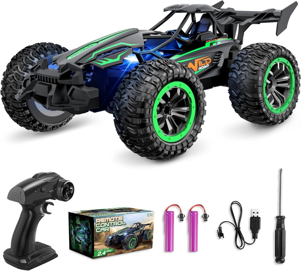 20KM/H RC Car 2.4GHz Off-Road Remote Control Car 2WD Fast Buggy Gift for Kids Bo
